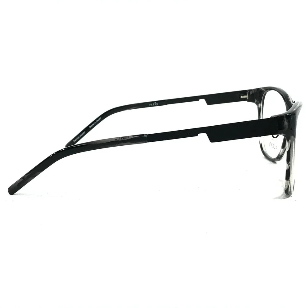 Fleye TILDA COL.033 Eyeglasses Frames Black Gray Horn Square MISSING NOSE PIECE